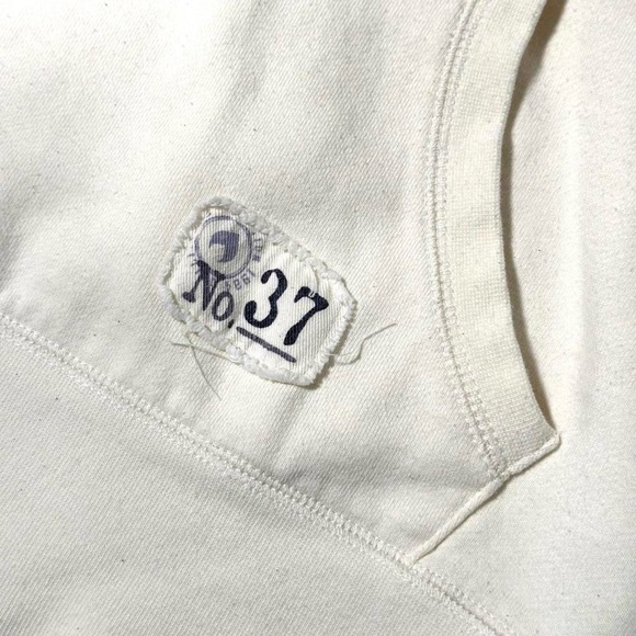 Vintage Y2K Button Up Hoodie, Bluenotes, Cream - Picture 5 of 8